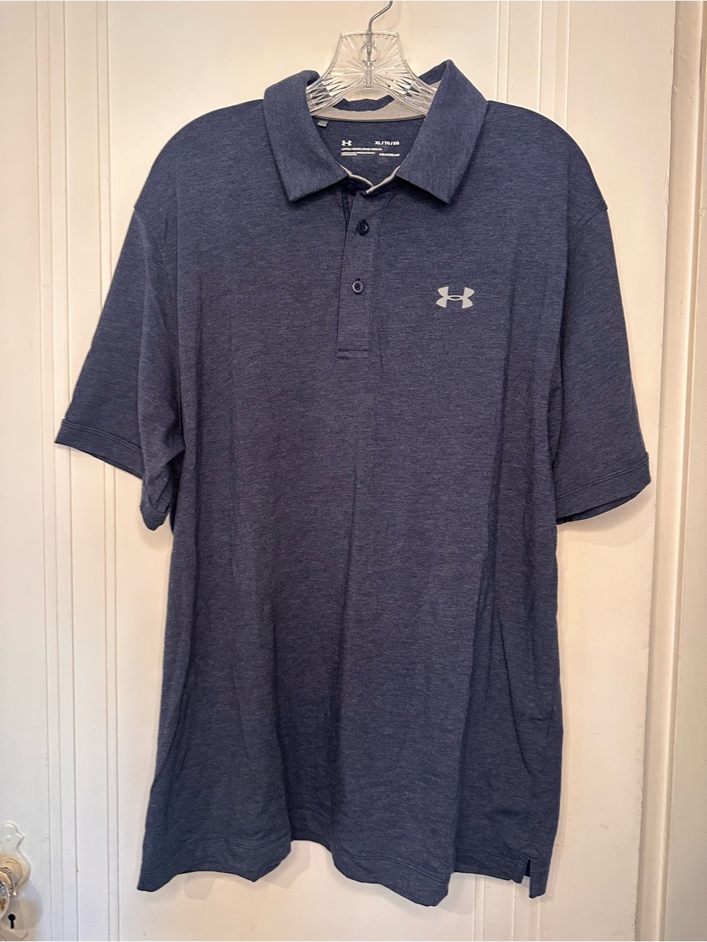 Under Armour Men's Navy Heather Performance Polo Loose fit XL